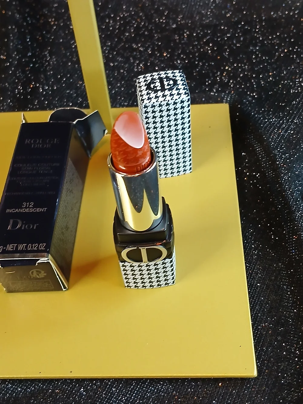 Dior Houndstooth Limited Edition Lipstick - #312 Incandescent Shade 3.5g/.12oz